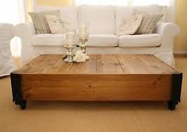 2 piece end table set antique industrial living room furniture coffee shelf side. Couchtisch Living Room Table Sofa Table Solid Wood Vintage Shabby Loft Retro M Ebay