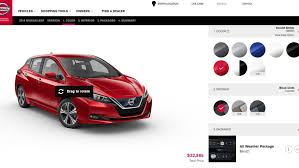 2018 Nissan Leaf Configurator Launched Auto Moto Japan