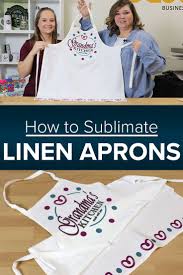 How To Create Custom Aprons With Sublimation Custom Aprons Sublime Cricut Christmas Ideas