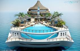 The Super Yacht That Comes With Its Own Volcano Multi Million Pound Boat Which Is A Paradise Island Tropical Islands Paradise Island Design Yacht