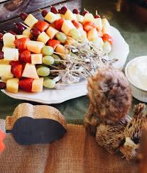 Mini quiche (here is a delicious recipe for a full quiche that could be modified for a smaller size). A Creative Woodland Themed Baby Shower
