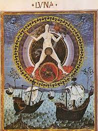 The cancer moon is changeable and might run hot it helps if the cancer moon has an emotional outlet, for instance, through performance, to offload all that emotional intensity. The Moon Rules Scorpio From De Spaera 15th Century Medieval Art Alchemy Art Art