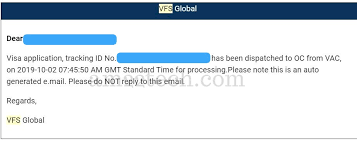 Canada Visa Vfs Global Email Update Messages Meaning Canada