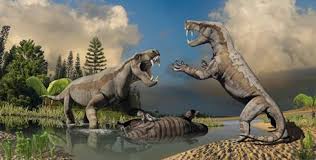 Gorgonopsids Fighting Digital Artwork By Julius Csotonyi Extinct Animals Prehistoric Animals Animals Artwork