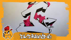 Graffiti Alphabet Tutorial - How To Draw Graffiti Letters - Letter J -  Youtube