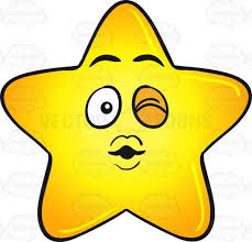 Single Gold Star Cartoon Blowing A Kiss And Winking Emoji Star Emoji Cartoon Cartoon Faces
