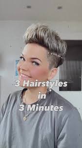 the two ways i style my fresh pixie haircut ✂️ #microinfluencer #pixie...