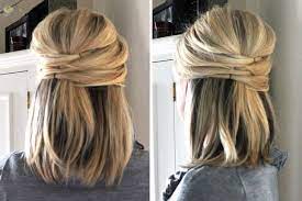 Braided updo frisuren frisur hochgesteckt und. 15 Hair Hacks That Take Less Than 5 Minutes Mittellange Haare Frisuren Einfach Einfache Alltagsfrisuren Lange Haare