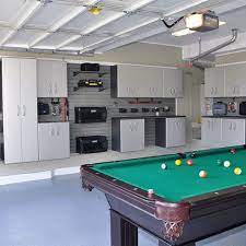 Check spelling or type a new query. 100 Garage Storage Ideas For Men Cool Organization And Shelving Garage Game Rooms Pool Table Room Garage Storage