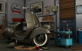 Vespa Garage Vespa Vespa Scooters Piaggio Vespa