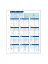 Are you want to manage employee leaves record or accrual (holiday) plan. White Complyright 2020 Attendance Calendar Card Pack Of 50 Office Supplies Ka Pesi Stationery Office Supplies