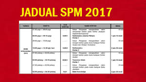 Berikut adalah jadual peperiksaan spm 2017 (sijil pelajaran malaysia) yang dikongsikan selepas dikeluarkan oleh portal rasmi lembaga peperiksaan malaysia (lpm). Jadual Peperiksaan Spm 2017 Sijil Pelajaran Malaysia Mysemakan