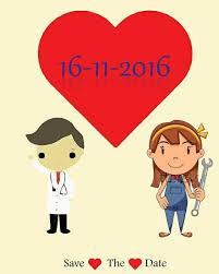 Wedding Card Doctor And Engineer Get Married Wedding Cards Cards Wedding wedding card doctor and engineer