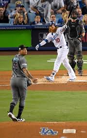 Justin Turner S 3 Run Home Run Set Tone For Dodgers In Nlds October 7 2017 Arizona Diamondbacks Starting Pitcher Baseball Playoffs Dodgers Dodgers Baseball