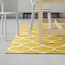 Stockholm Vloerkleed Glad Geweven Netpatroon Handgemaakt Netpatroon Geel Geel Ikea Ikea Stockholm Ikea Stockholm Rug Yellow Carpet
