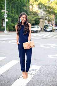 Style them like a dress if they don't need a layer underneath. 22 Navy Blue Romper And Jumpsuit Outfits Styleoholic