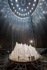 Construction Of Christos Big Air Package At Gasometer Oberhausen Germany Art And Architecture Scenic Design Sculpture Installation