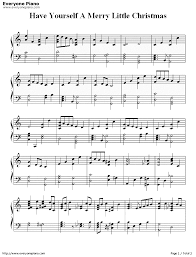 Free Have Yourself A Merry Little Christmas Christmas Song Sheet Music Preview 1 Christmas Sheet Music Piano Sheet Music Piano Sheet Music Free