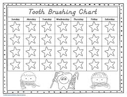 Free Printable Tooth Brushing Chart Best Picture Of Chart