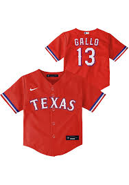 It has been obtained under the auspices of the major league baseball authentication program and can be verified by its numbered hologram. Joey Gallo Texas Rangers Baby Red Alternate 2 Jersey Baseball Jersey 133407769