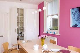 Pinke Wandfarbe Wurden Sie Gern Ihre Wande Pink Streichen Wandfarbe Modernes Esszimmer Innenraum