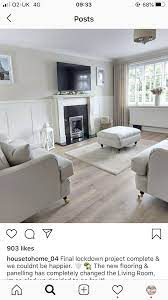 Walls Dulux Egyptian Cotton Panelling Pure Brilliant White Living Room Panelling Beige Living Rooms Taupe Living Room