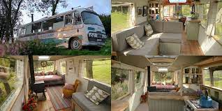 Vintage Bus Reupholstered And Renovated Into A Small Home 3 Bus House House Yard Dream Home Design