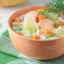 Potage Au Saumon Et Aux Legumes Nouveaux Recette Soupe De Poisson Recettes De Cuisine Recette
