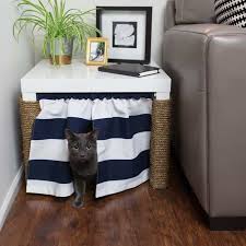 Buy products such as coziwow cat washroom storage bench wooden litter box furniture, spacious inner with removable panel, magnetized double doors, side entrances, white at walmart and save. 5 Cat Litter Box Furniture Solutions You Did Not Know Existed Read Now