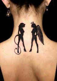 Pin By Glena Moore On Cool Pics Back Of Neck Tattoo Best Neck Tattoos Gemini Tattoo