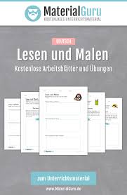 Kostenlose Arbeitsblatter Und Ubungen Zum Thema Lesen Und Malen Im Fach Deutsch An Der Grundschule Jetzt Gratis Uhrzeit Lernen Leseforderung Schreibubungen