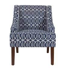 Blue Cotton Accent Chairs Chairs The Home Depot These accent chairs span a whole rainbow of colors and styles, so you're sure to find one that speaks to you — florals, geometrics, and your standard tufted.
