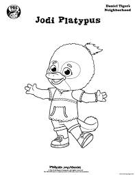 Maybe you would like to learn more about one of these? Jodi Platypus Daniel Tiger Min Coloring Pages Printable