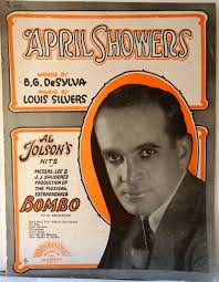 April Showers Al Jolson Vintage Sheet Music By Kingsmusicnbooks Vintage Sheet Music April Showers Song Sheet Music
