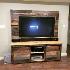 Then, they completely stripped the structure before applying the gun barrel finish on the outside and black finish inside.to make the plates, recycled pallet timber has been used. 54 Favorite Tv Stand Out Of Pallets Ideas Tv Stand Out Of Pallets Tv Stand Pallet Furniture