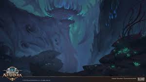 Artstation Rise Of Azshara Nazjatar Deep Cavern Biome Gabe Gonzalez Concept Art Characters Biomes Artwork