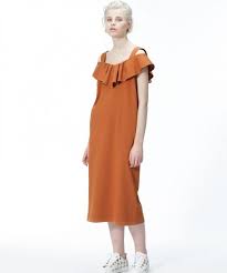 grace continental グレースコンチネンタル ミニ丈 ひざ丈ワンピース オフショルポンチワンピース ブラウン ドレス ワンピース ファッションアイデア