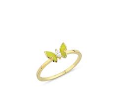 Check spelling or type a new query. 14k Rose Gold Pink Enamel Butterfly Ring Laviano Jewelers