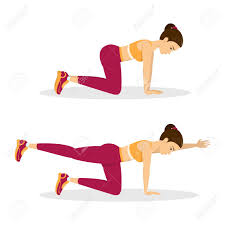Woman Doing Bird Dog Exercise Exercise For Balance Back And Royalty Free Cliparts Vectors And Stock Illustration Image 124129898 Rebound therapy learn about how trampoline based exercises can be used in treatment powered by.