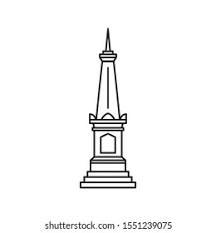 Entdecke rezepte, einrichtungsideen, stilinterpretationen und andere ideen zum ausprobieren. Tugu Jogja Line Art Vector Stock Vector Royalty Free 1551239075