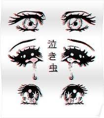 Anime Eyes Poster By Ultraviolent In 2021 Scary Drawings Anime Eyes Drawings