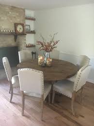 Round Gray Pine Wood Lisette Dining Table World Market Round Dining Room Table Dining Table Refurbished Dining Chairs