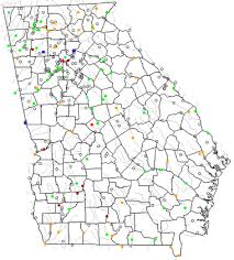 Map Of Georgia Lakes Streams And Rivers