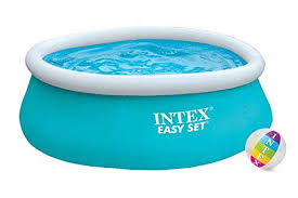 Intex Aufstellpool Easy Pool Set Blau O 183 X 51 Cm Swimming Pool Intex Planschbecken Pool