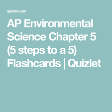 Ap Environmental Science Chapter 5 5 Steps To A 5 Flashcards Quizlet Ap Environmental Science Environmental Science Flashcards