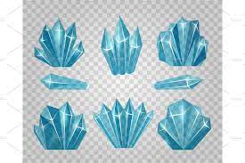 Ice Crystals Isolated On Transparent Background Crystal Drawing Crystal Illustration Ice Drawing