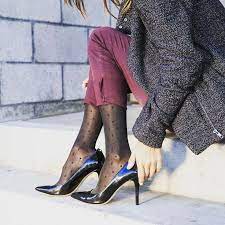 The Perfect Compression Socks To Transition From Summer To Fall Rejuva Sheer Dot Compression Stockings Browse Compression Socks Fashion Compression Garment