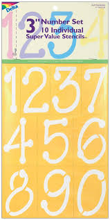 For the indoor situation, you can use it for children's activities like making cutouts, numbers for flashcards, tracing the numbers, and many more. Delta Creative Stencil Mania Stencils 3 Inch Just Numbers Buy Online In Andorra At Andorra Desertcart Com Productid 5451102