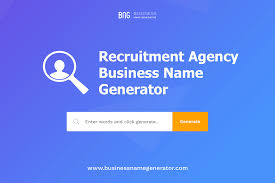 Recruitment Agency Business Name Generator Business Names Recruitment Agencies Name Generator