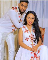 Official Rakeyori Love Tomi Selam Tesfaye Gets Married Wedding Picture Ethiopia Selam Te Ethiopian Traditional Dress Ethiopian Clothing Traditional Dresses